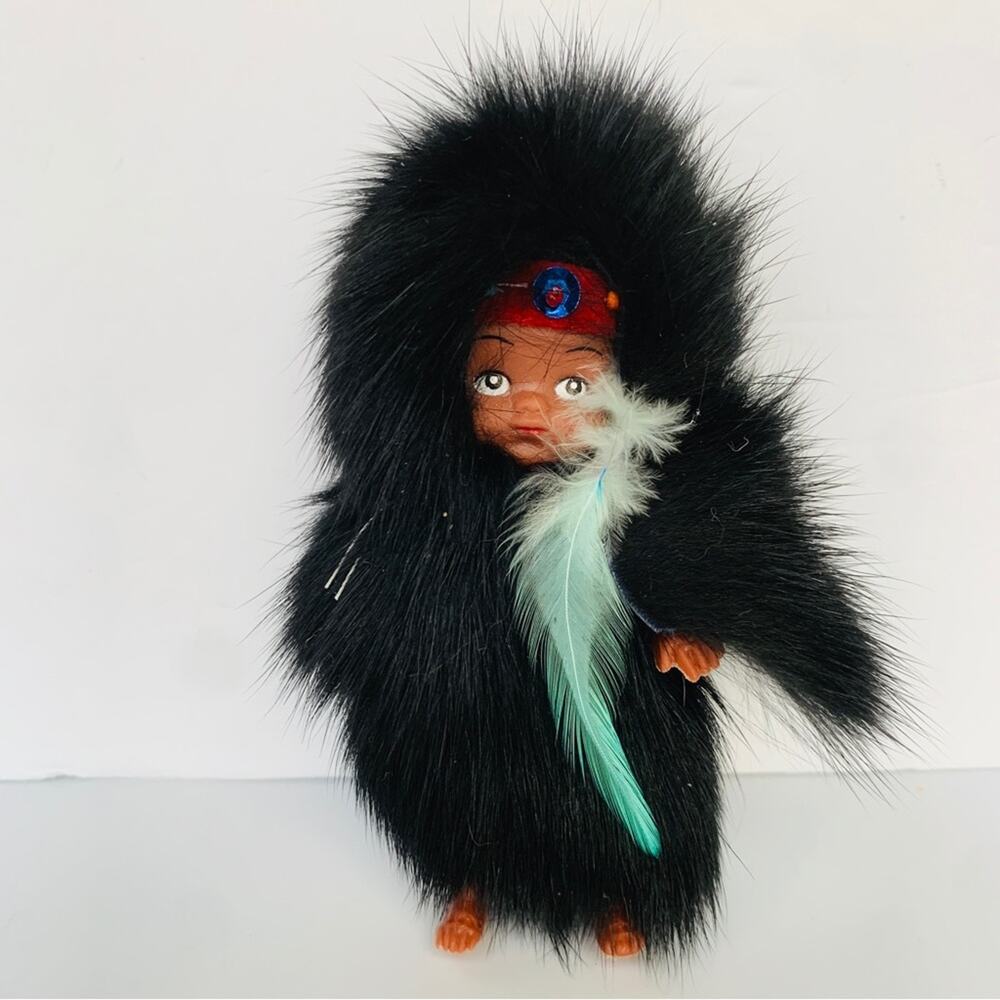 Vintage Fur Inuit Eskimo Doll